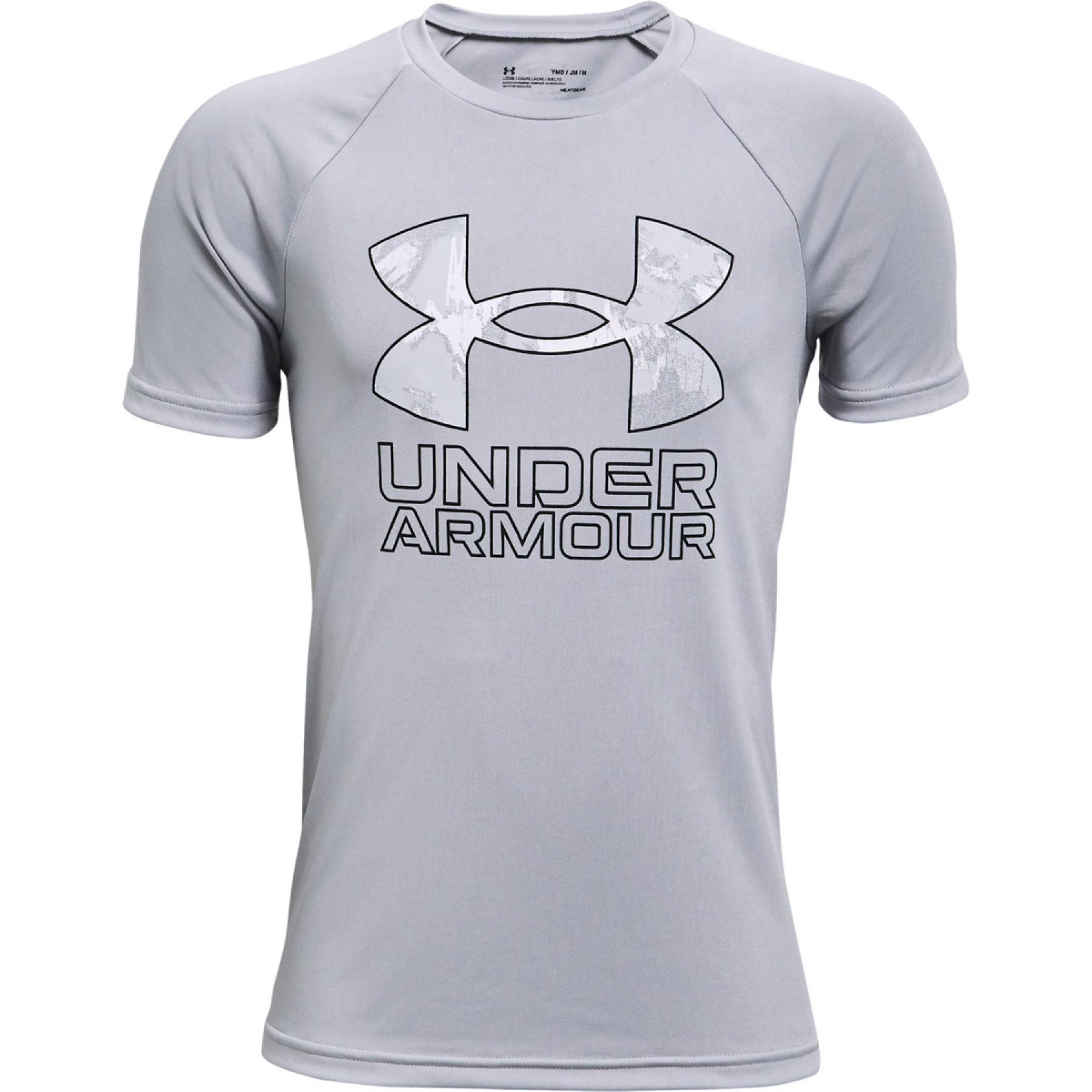 Koszulka chłopięca Under Armour à manches courtes Tech Hybrid Print Fill