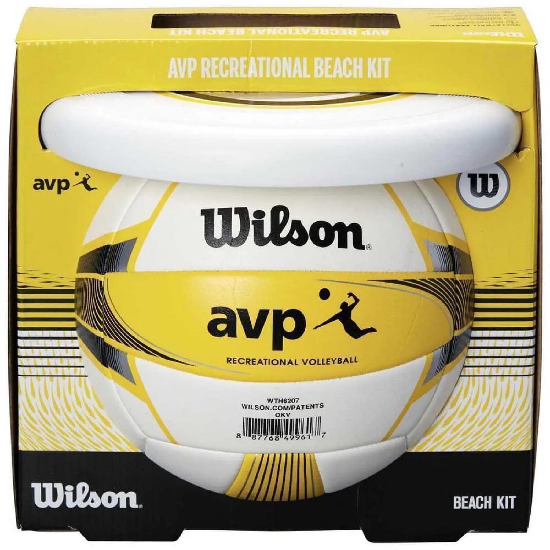 Zestaw do siatkówki plażowej Wilson AVP (Ballon + Disque)
