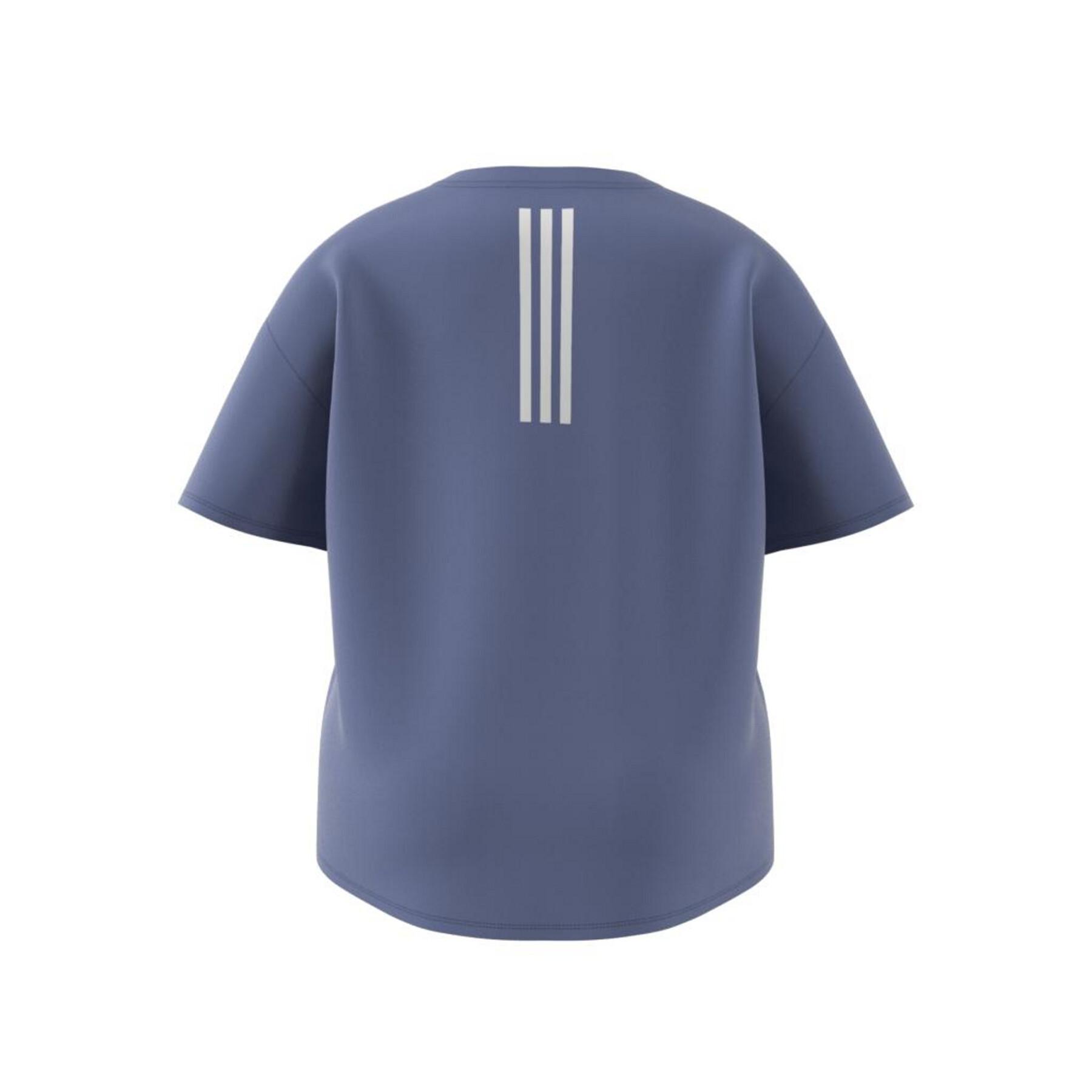 Koszulka damska adidas Training 3-Stripes Aeroready (Grandes tailles)