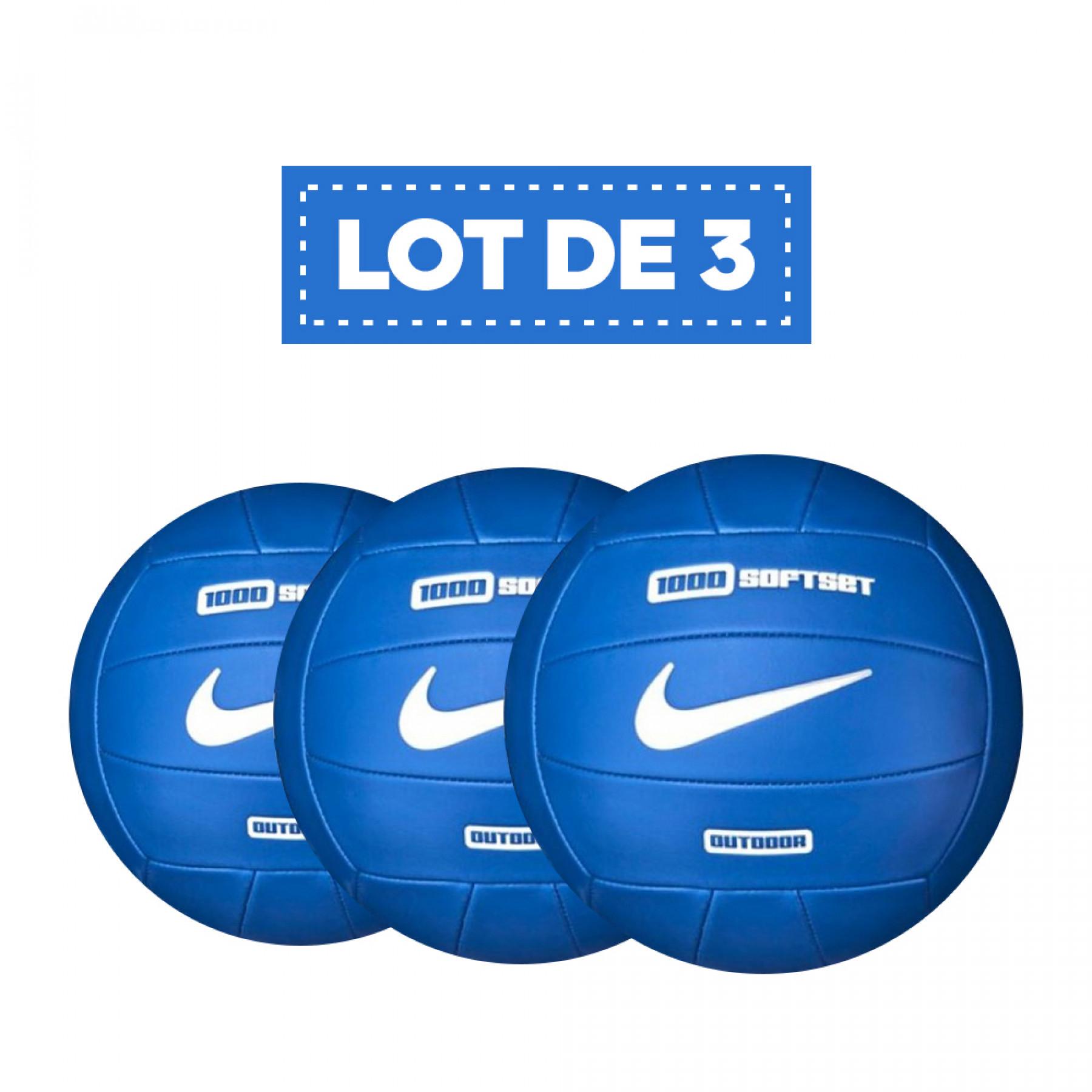 Zestaw 3 balonów Nike 1000 softset outdoor orange