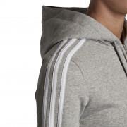 Damska kurtka z kapturem adidas Essentials 3-Stripes Fleece