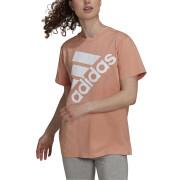Koszulka damska adidas Brand Love Slanted Logo Boyfriend